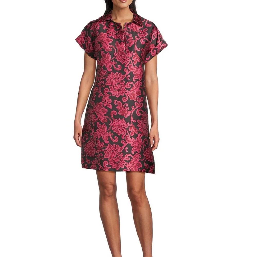Preston & York Black and Pink Floral Chemise